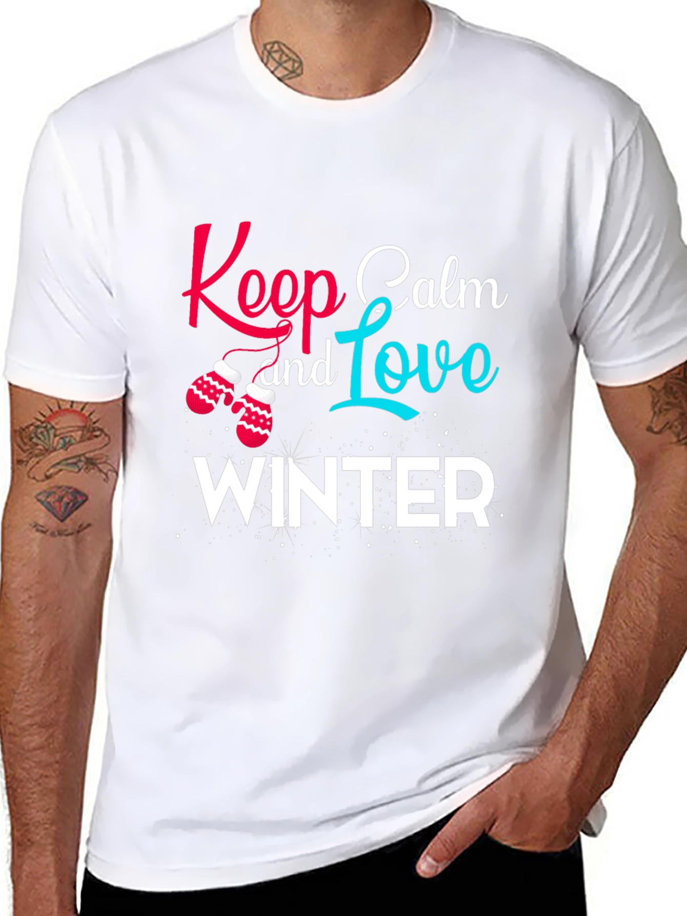 Keep Calm and Love Winter Graphic Tee