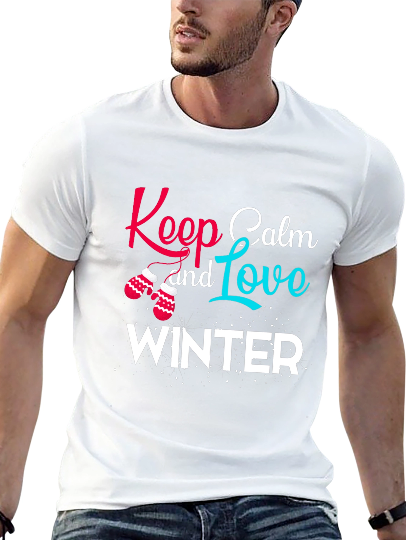Keep Calm and Love Winter Graphic Tee
