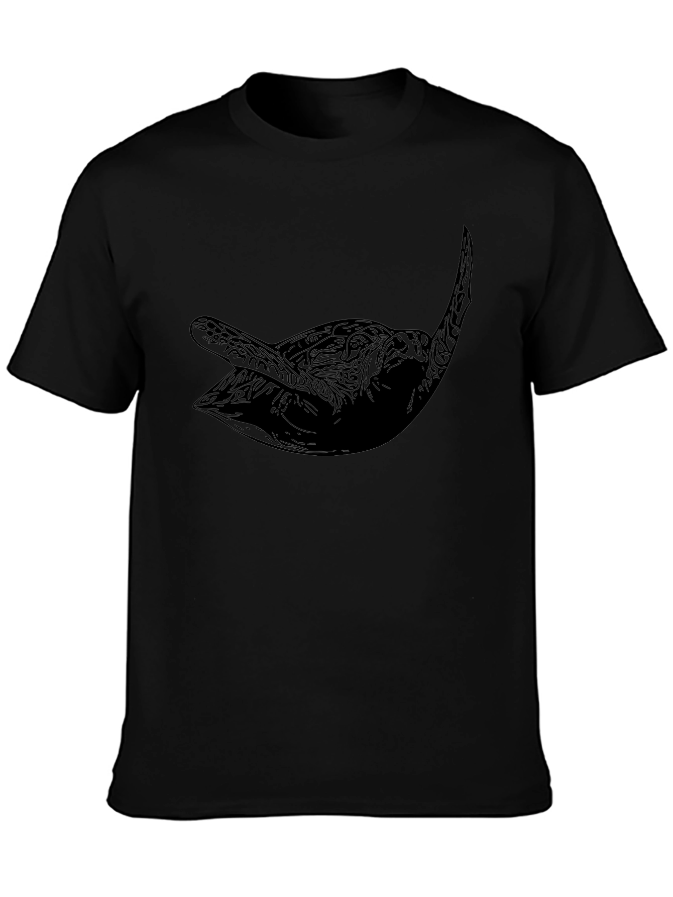 Mens Black Sea Turtle Graphic Tee