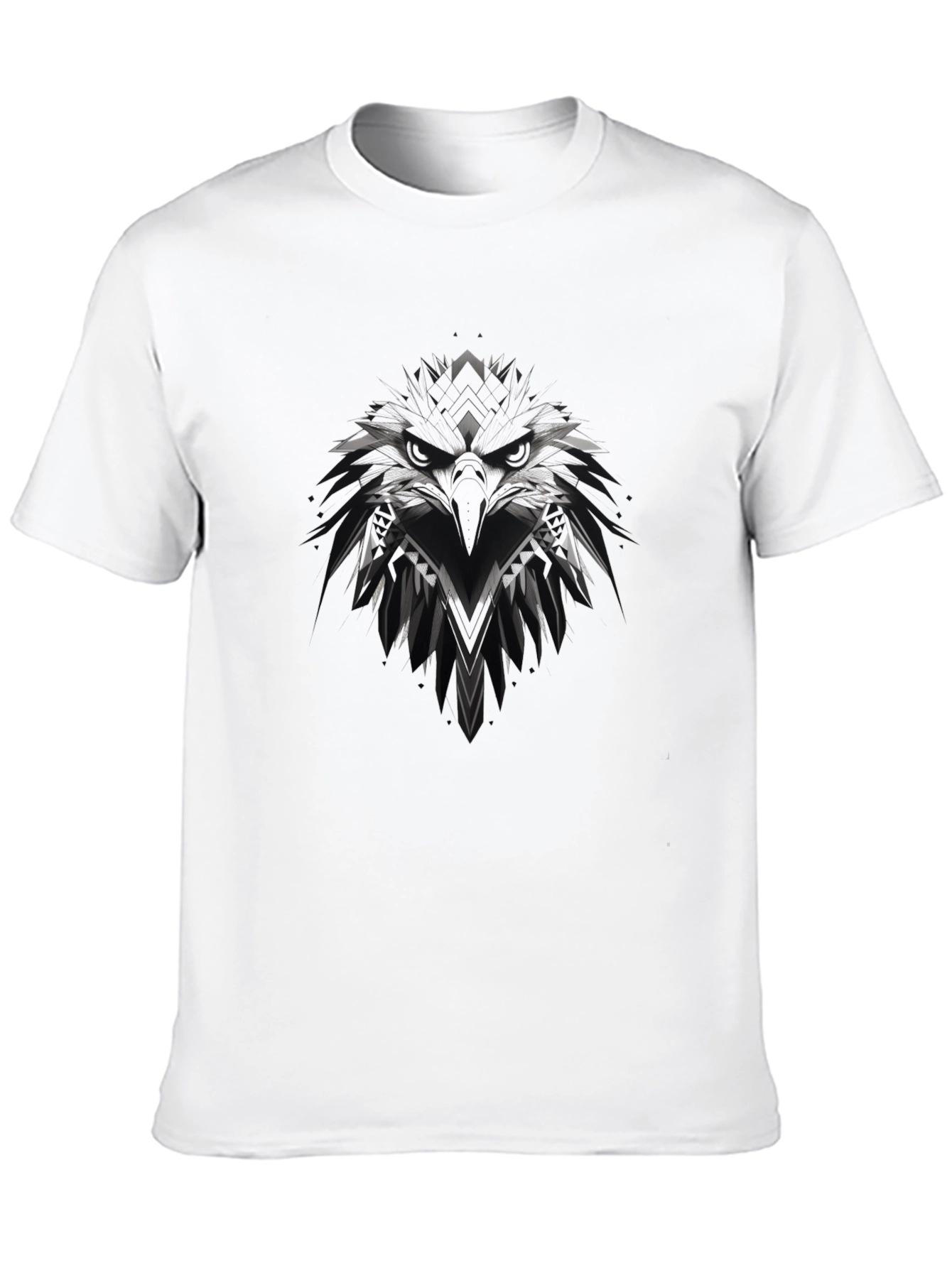 Mens Black Eagle Graphic T-Shirt