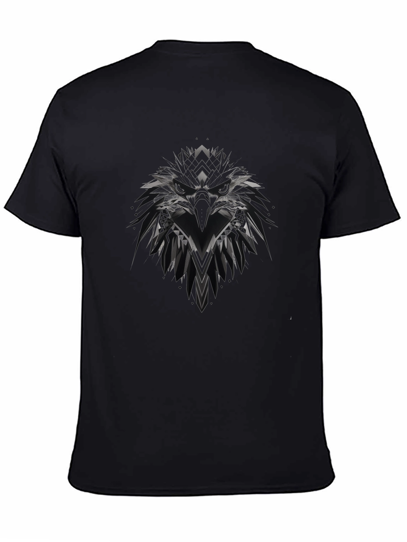 Mens Black Eagle Graphic T-Shirt