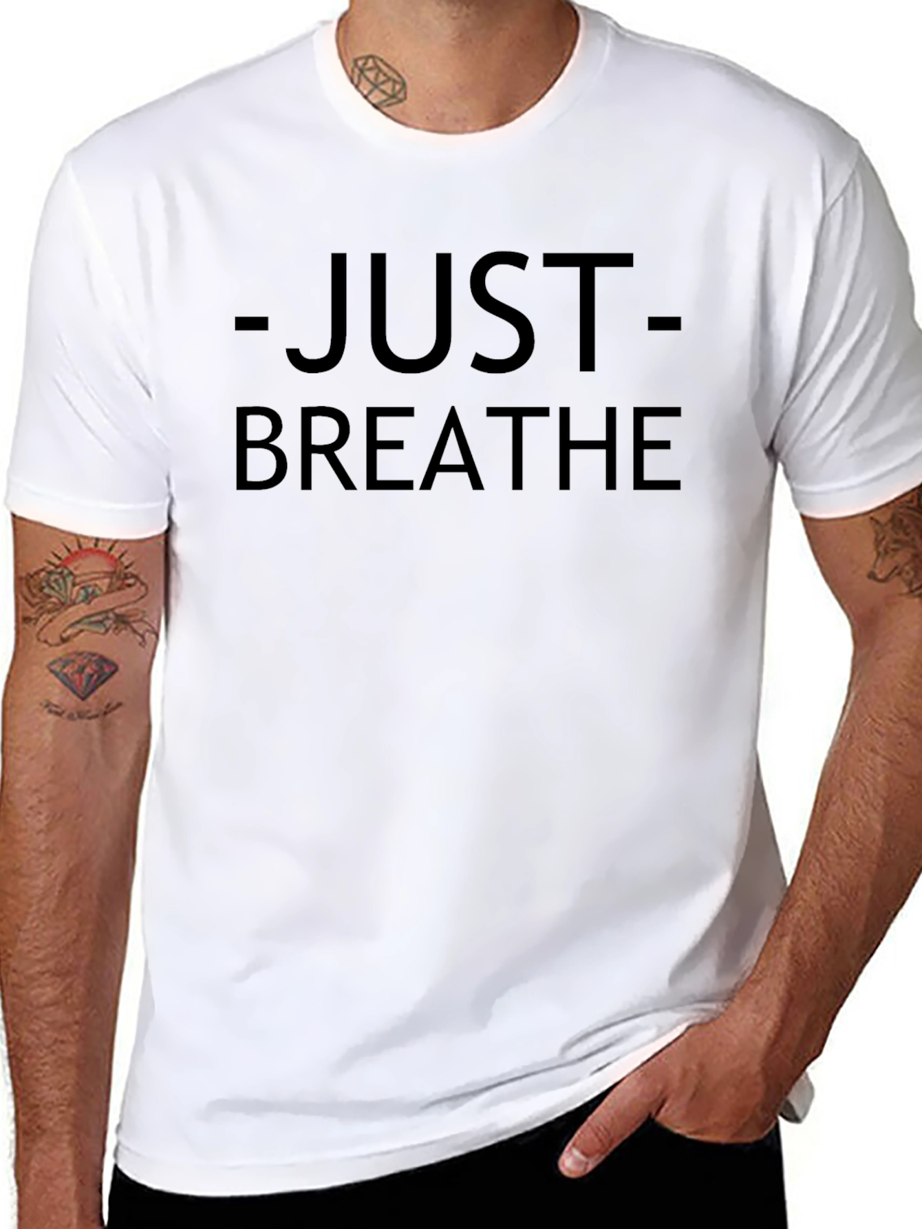 Just Breathe Graphic Tee - Comfort & Style