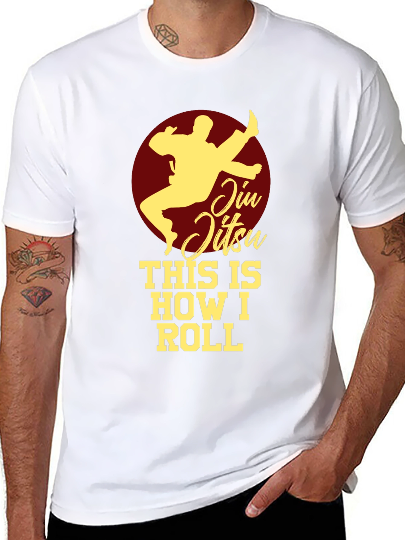 Jiu Jitsu This is How I Roll Black T-Shirt