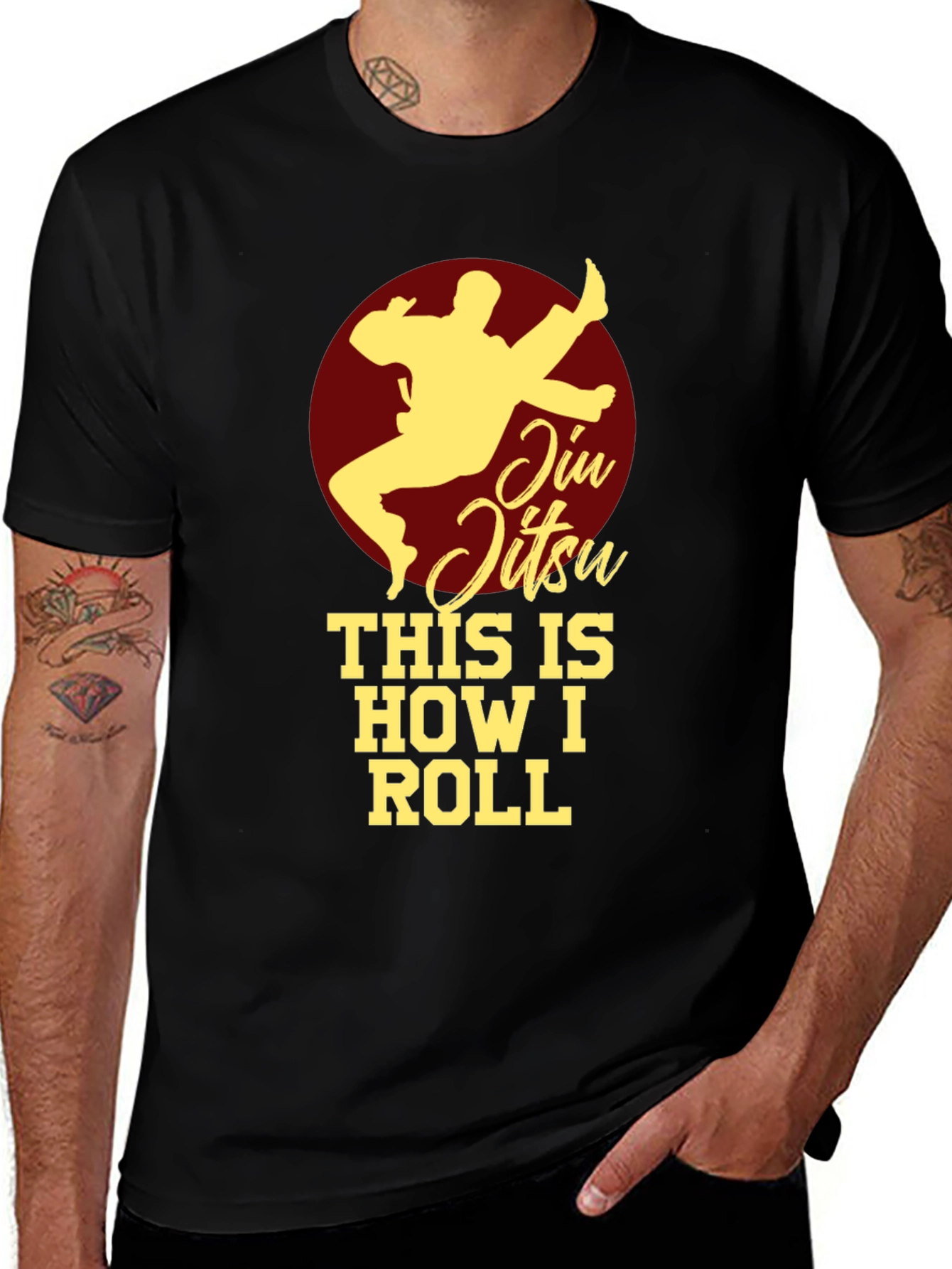Jiu Jitsu This is How I Roll Black T-Shirt