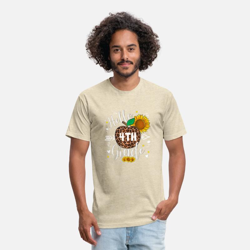 4th Grade Back To School Leopard Print Sunflower