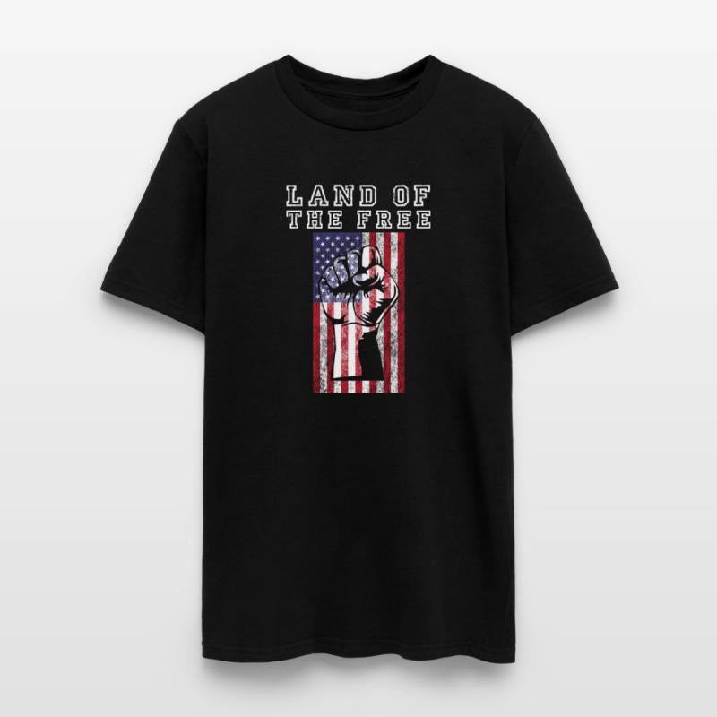 4th of July Patriotic American Flag Fist Land Of