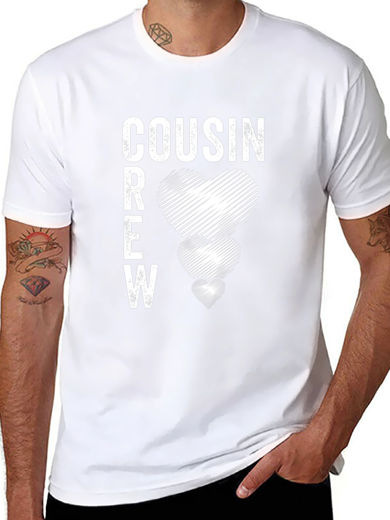 Cousin Crew Heart Graphic T-Shirt