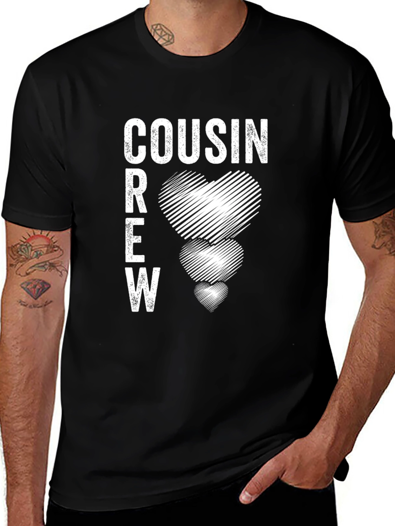 Cousin Crew Heart Graphic T-Shirt