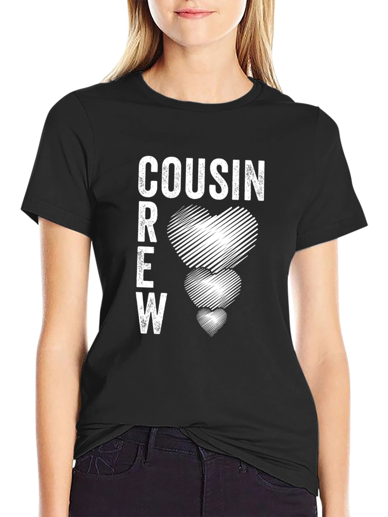 Cousin Crew Heart Graphic T-Shirt