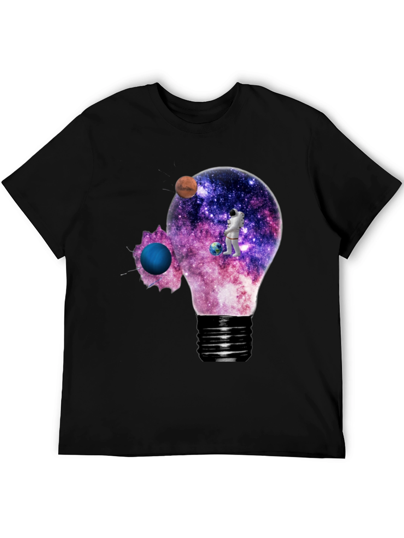 Cosmic Astronaut Light Bulb T-Shirt