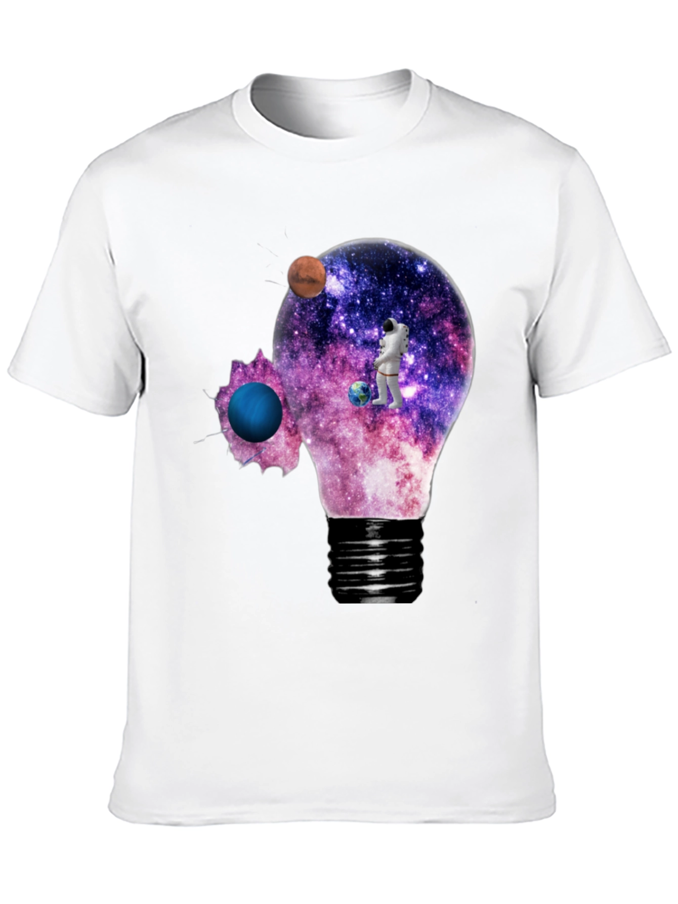 Cosmic Astronaut Light Bulb T-Shirt