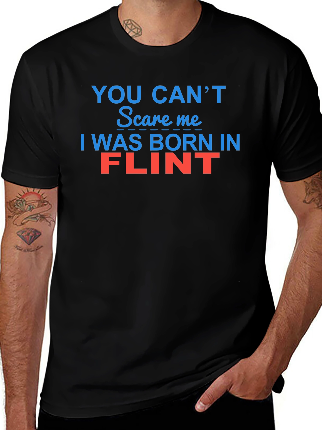 Flint Born T-Shirt - Funny City Pride Tee