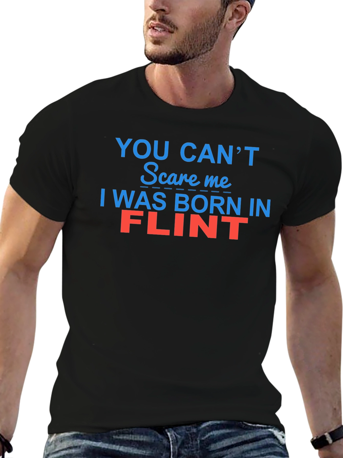 Flint Born T-Shirt - Funny City Pride Tee