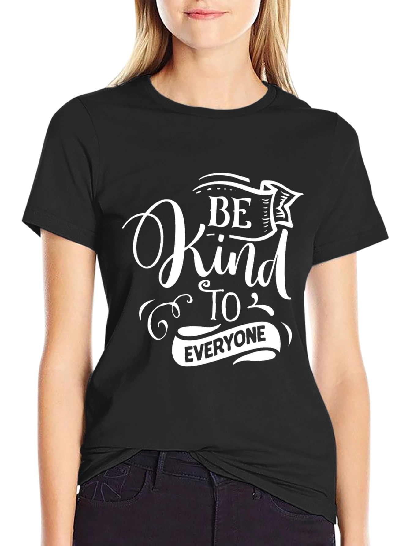 Be Kind to Everyone Black T-Shirt