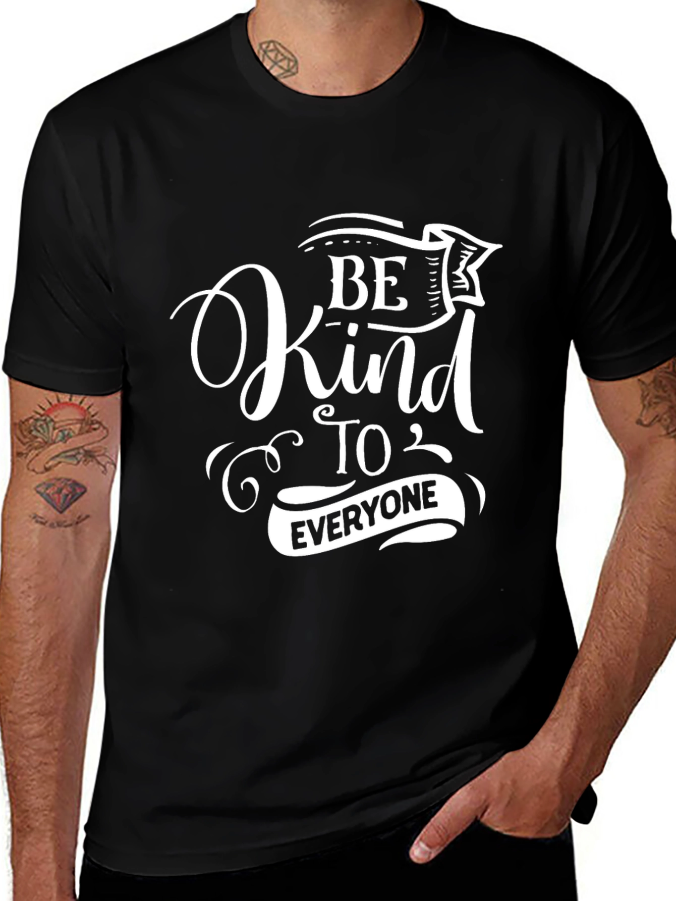 Be Kind to Everyone Black T-Shirt
