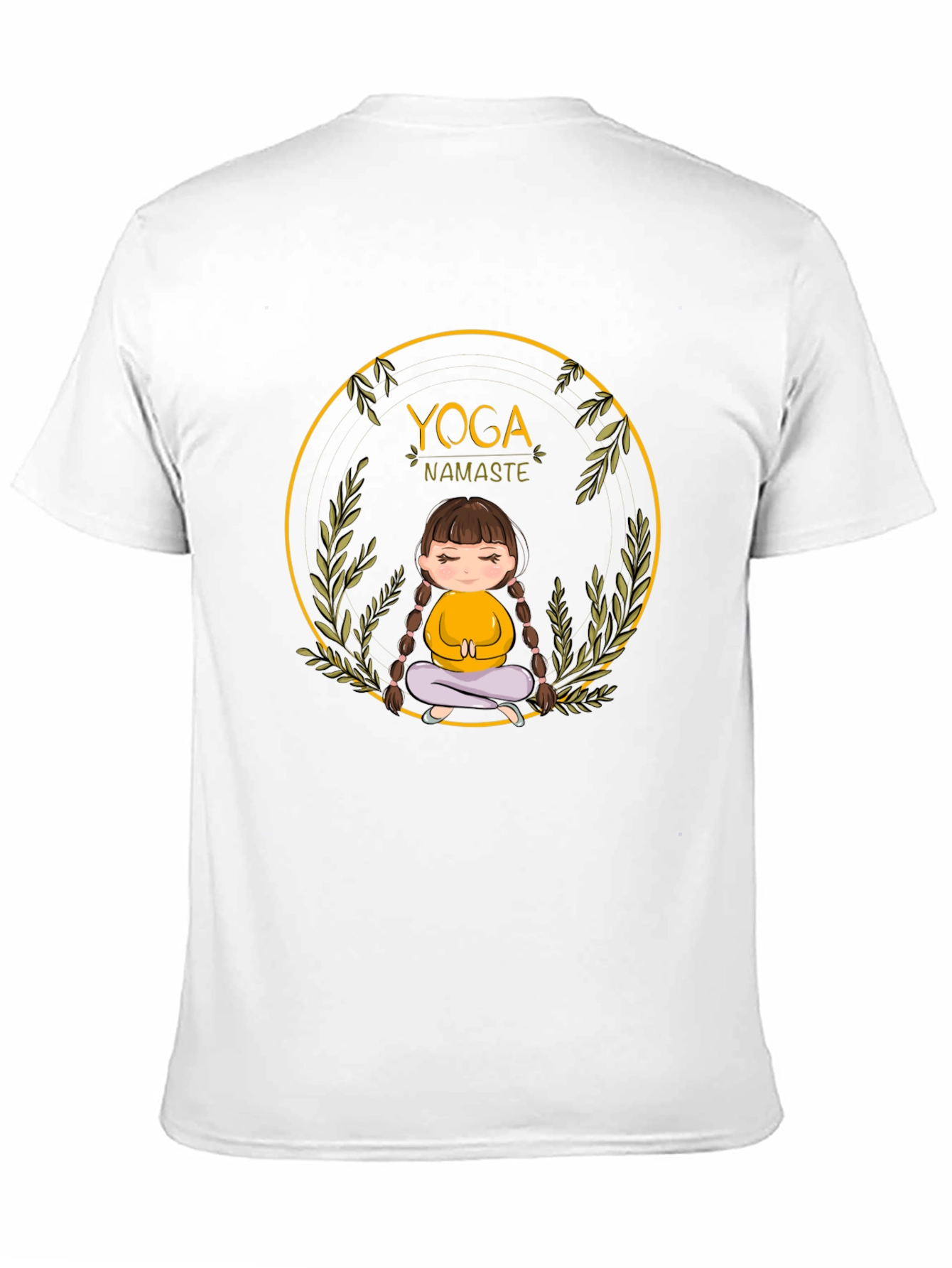 Yoga Girl Black T-Shirt - Namaste Meditation Tee