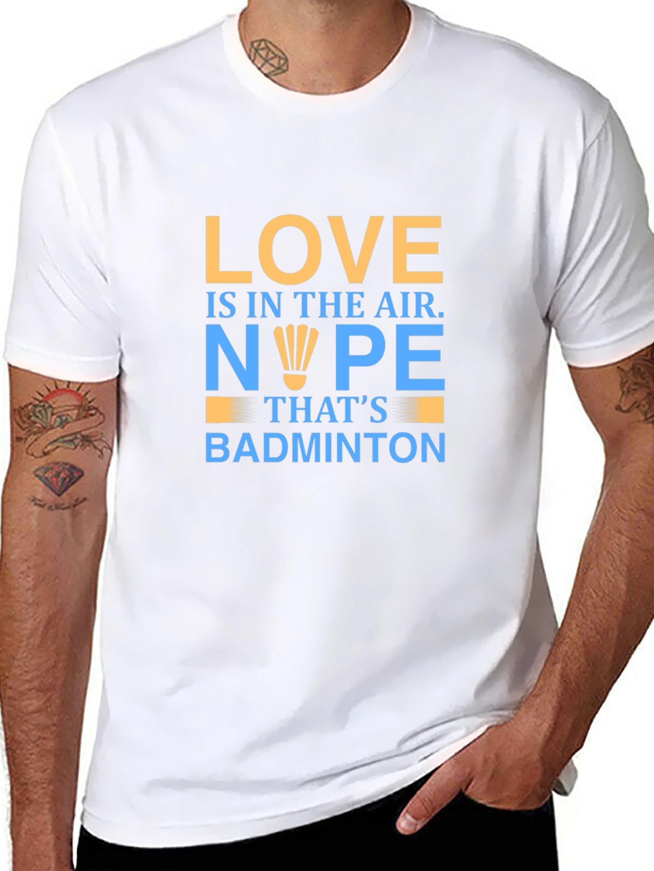 Love is in the Air Badminton T-Shirt