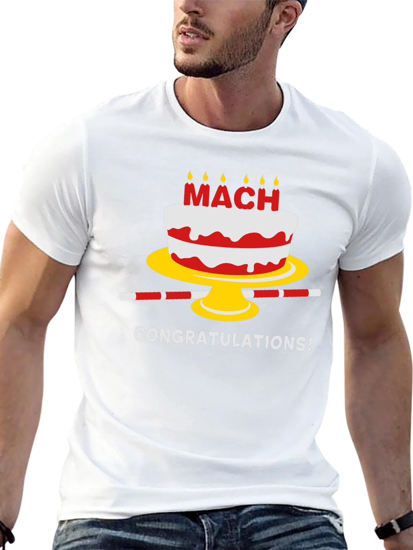 Congratulations Cake Graphic T-Shirt