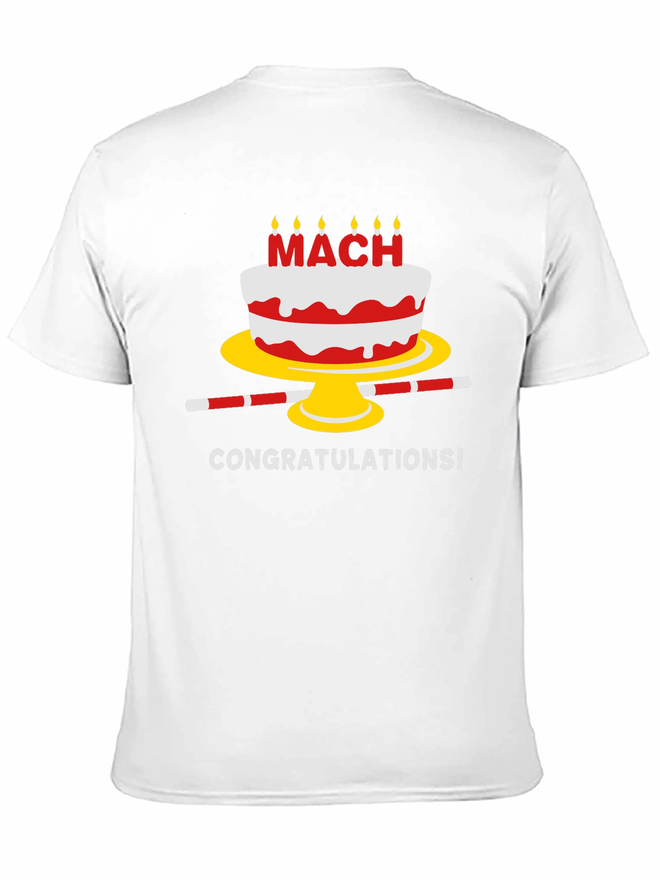 Congratulations Cake Graphic T-Shirt