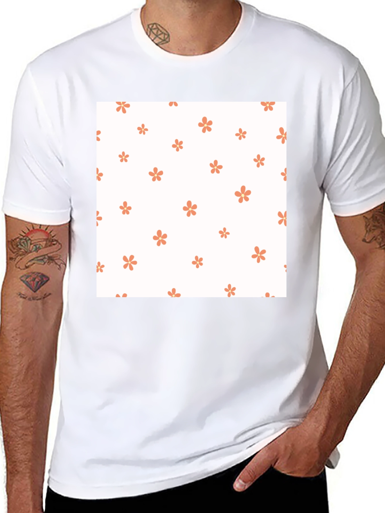 Floral Print T-Shirt - Casual Comfort