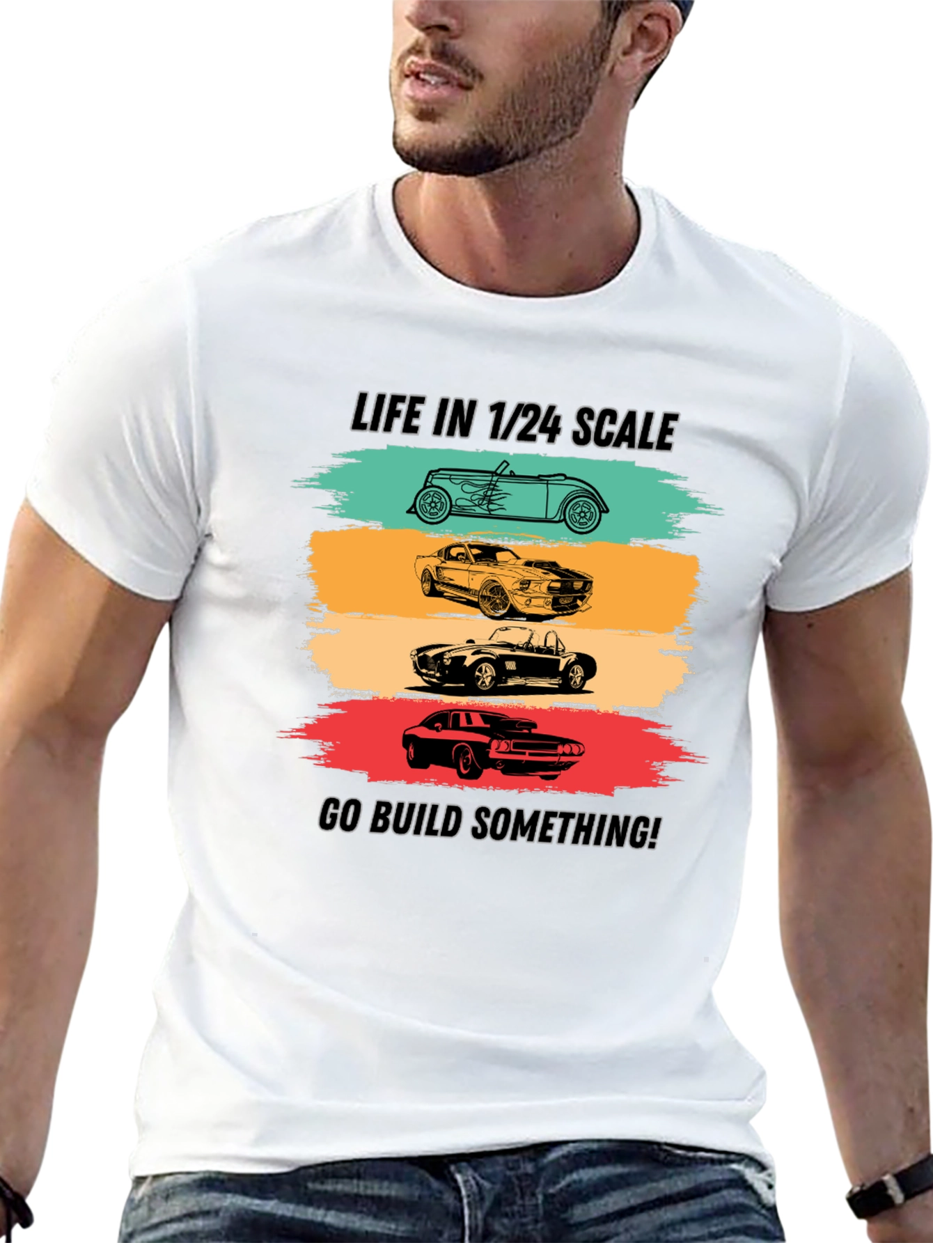 Life in 1/24 Scale Car Enthusiast T-Shirt