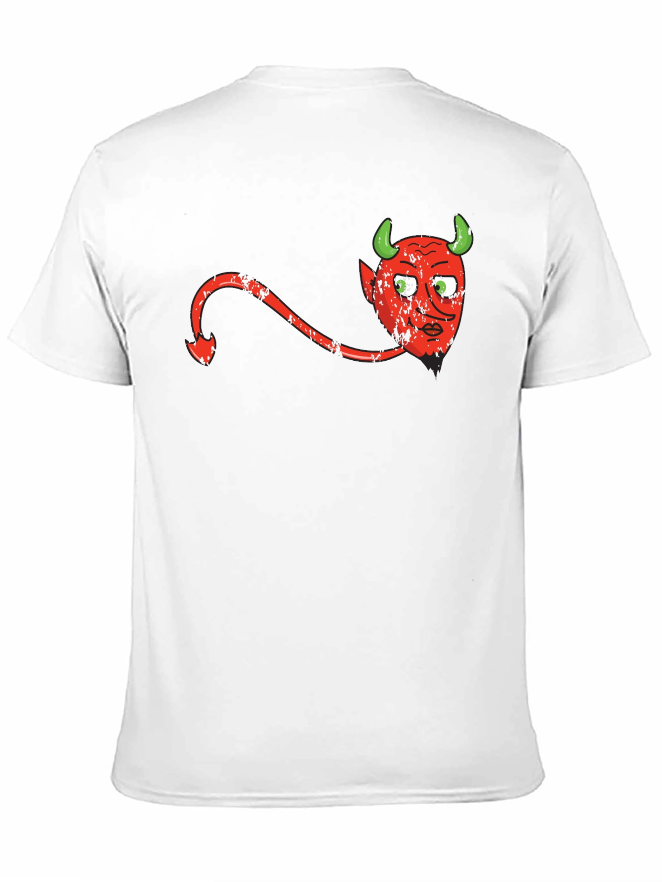 Devil Graphic Print Black T-Shirt