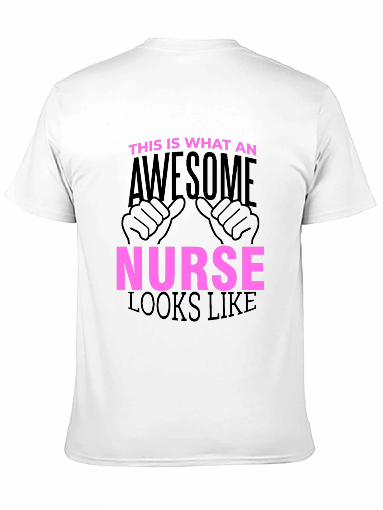 Awesome Nurse Graphic Tee - Black Cotton T-Shirt