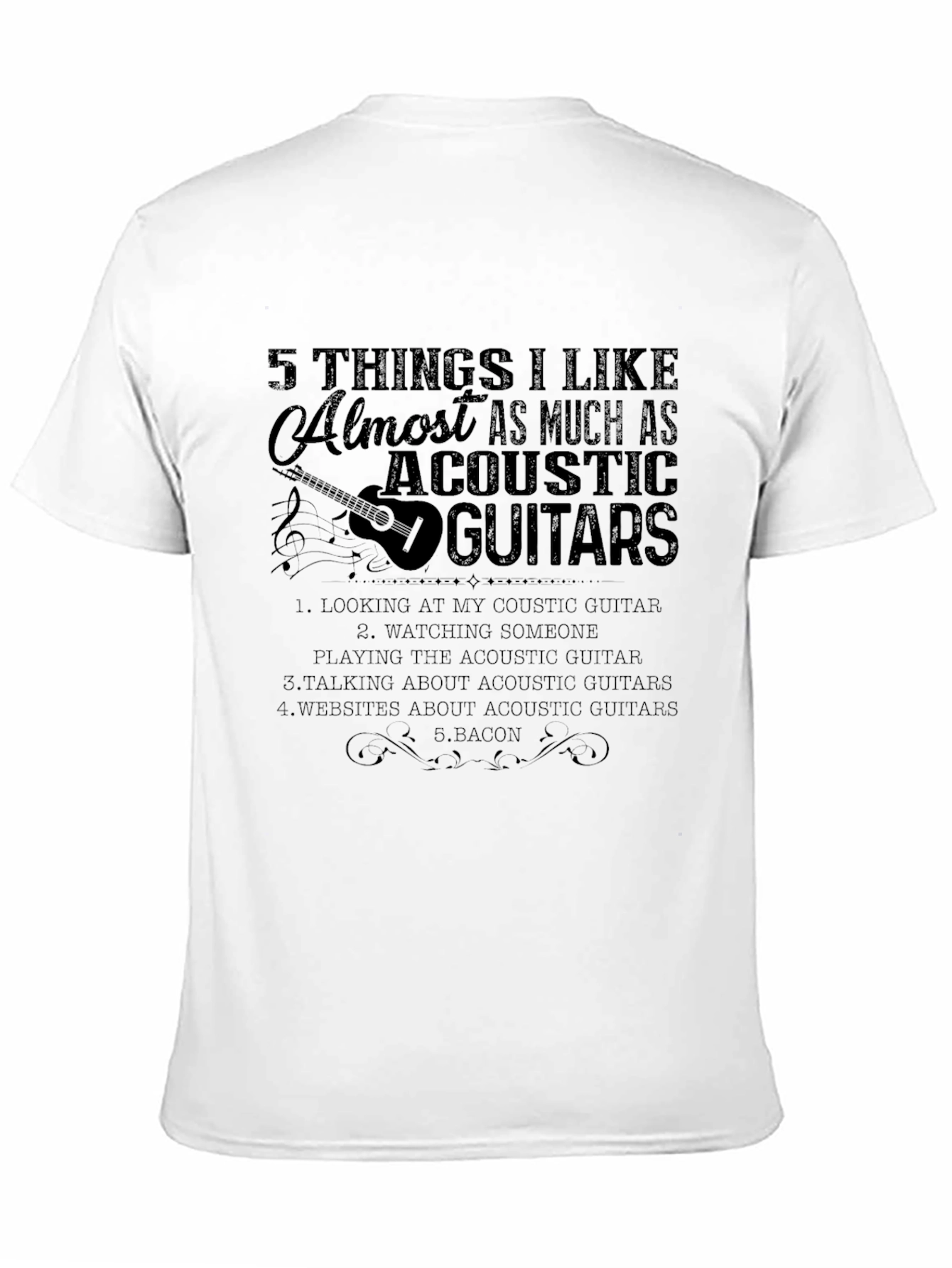 Acoustic Guitar Lover T-Shirt | 5 Things