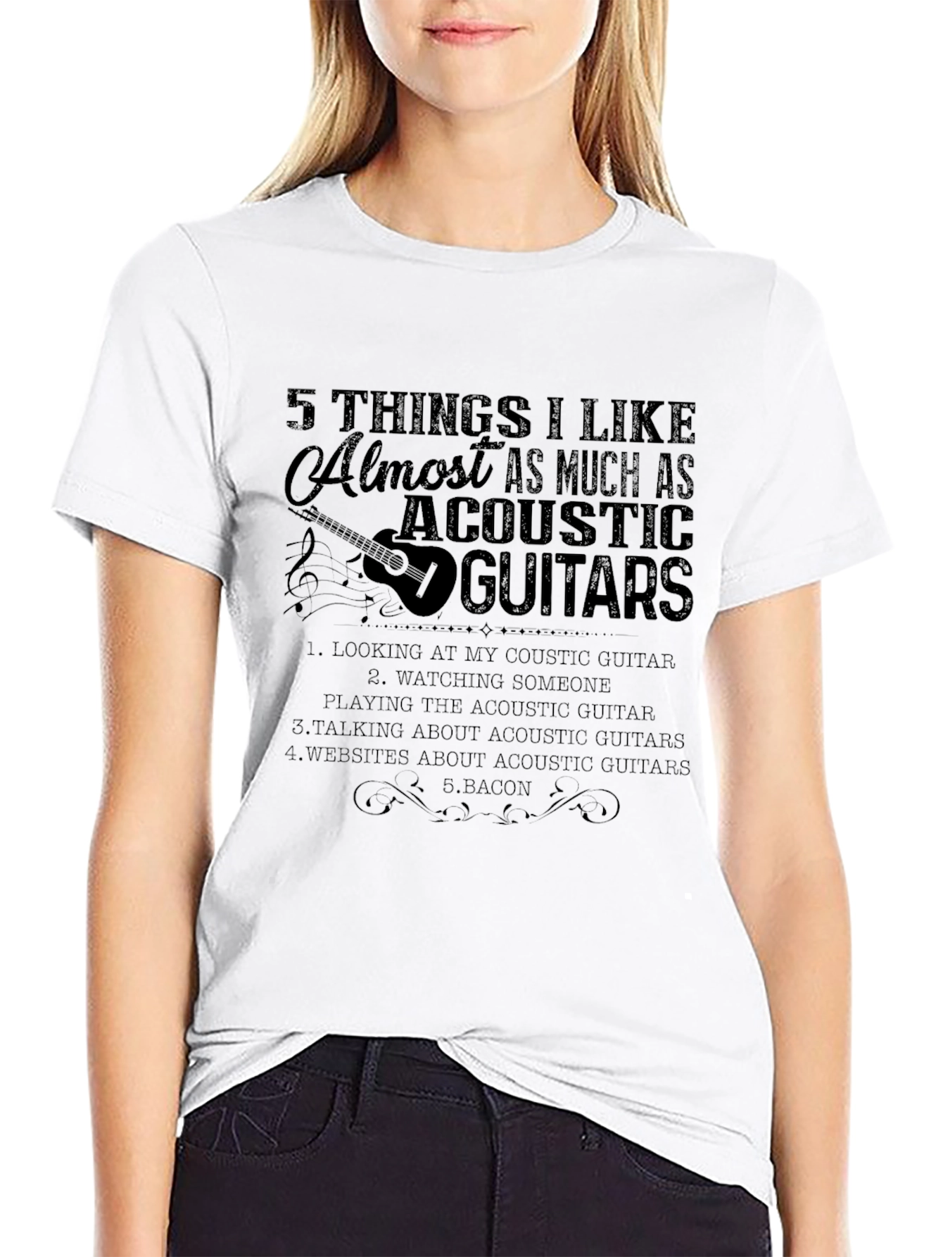 Acoustic Guitar Lover T-Shirt | 5 Things