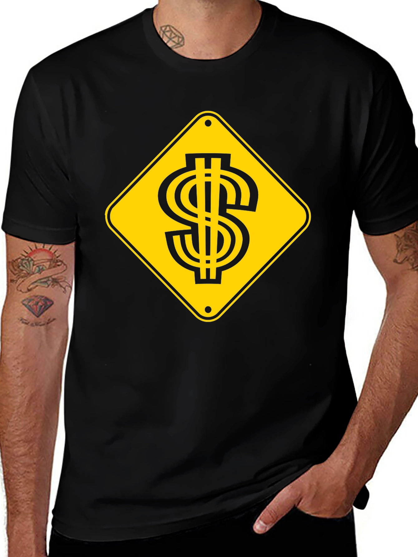 Dollar Sign Warning T-Shirt