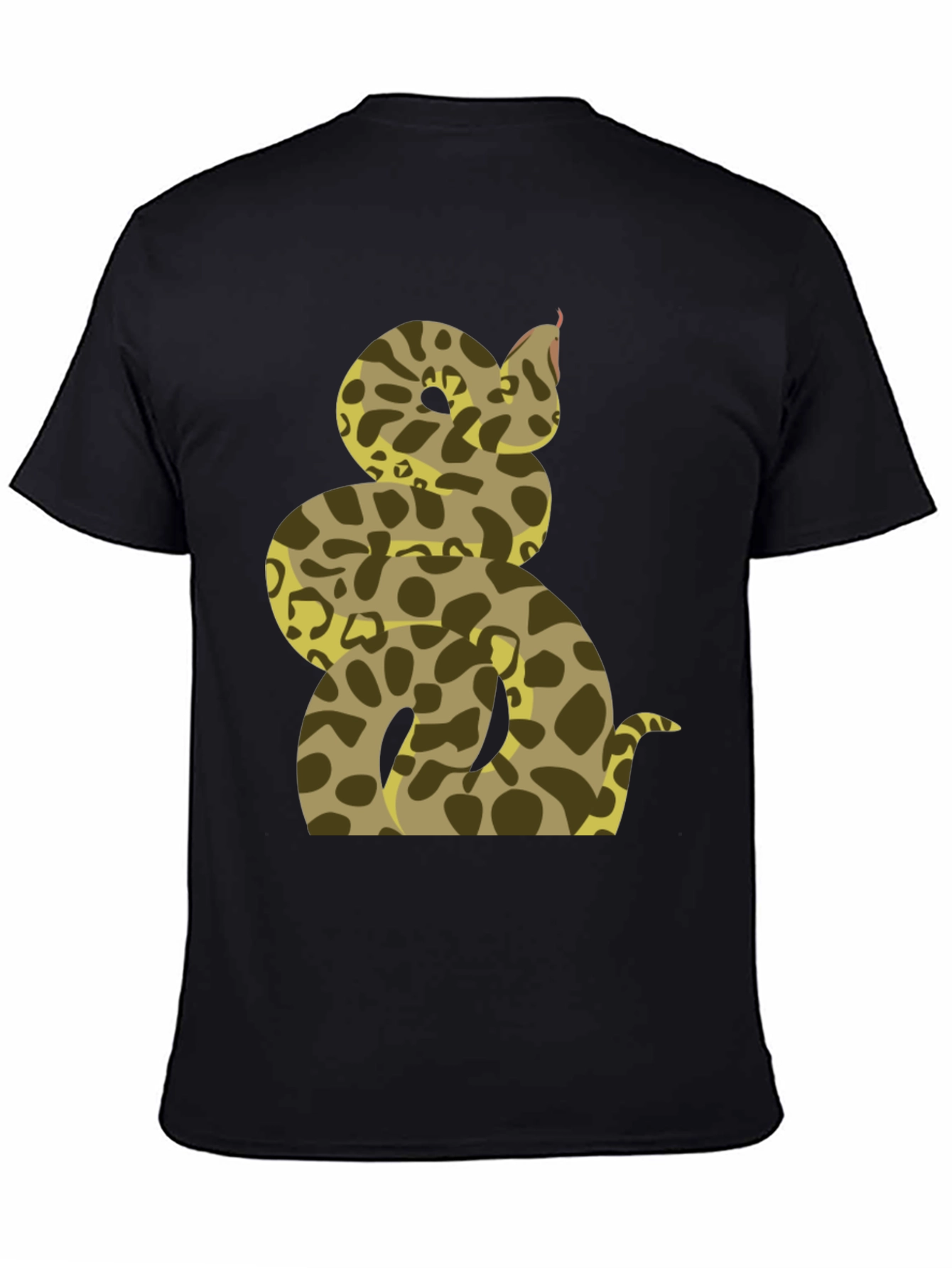 Snake Print T-Shirt - Mens Casual Tee