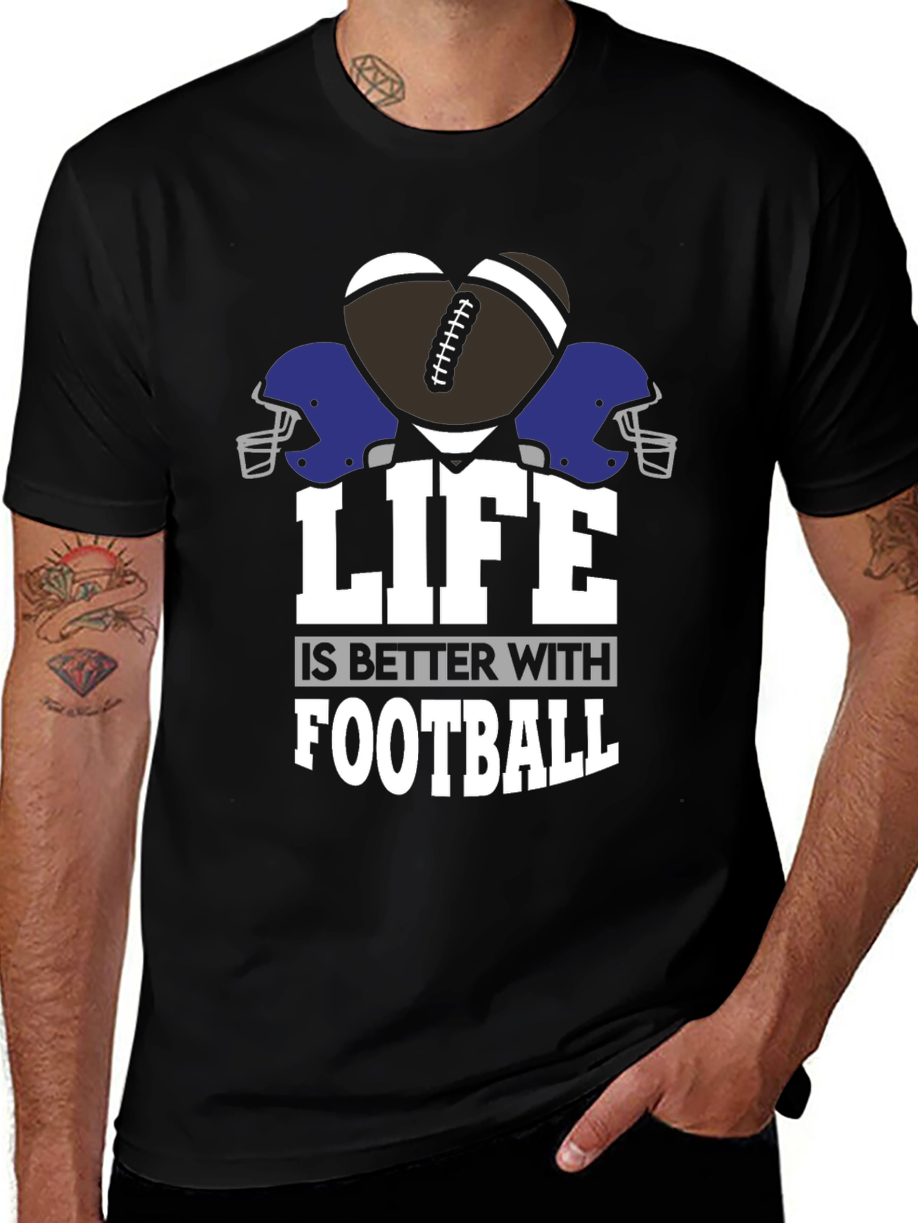 Life is Better with Football Graphic Tee