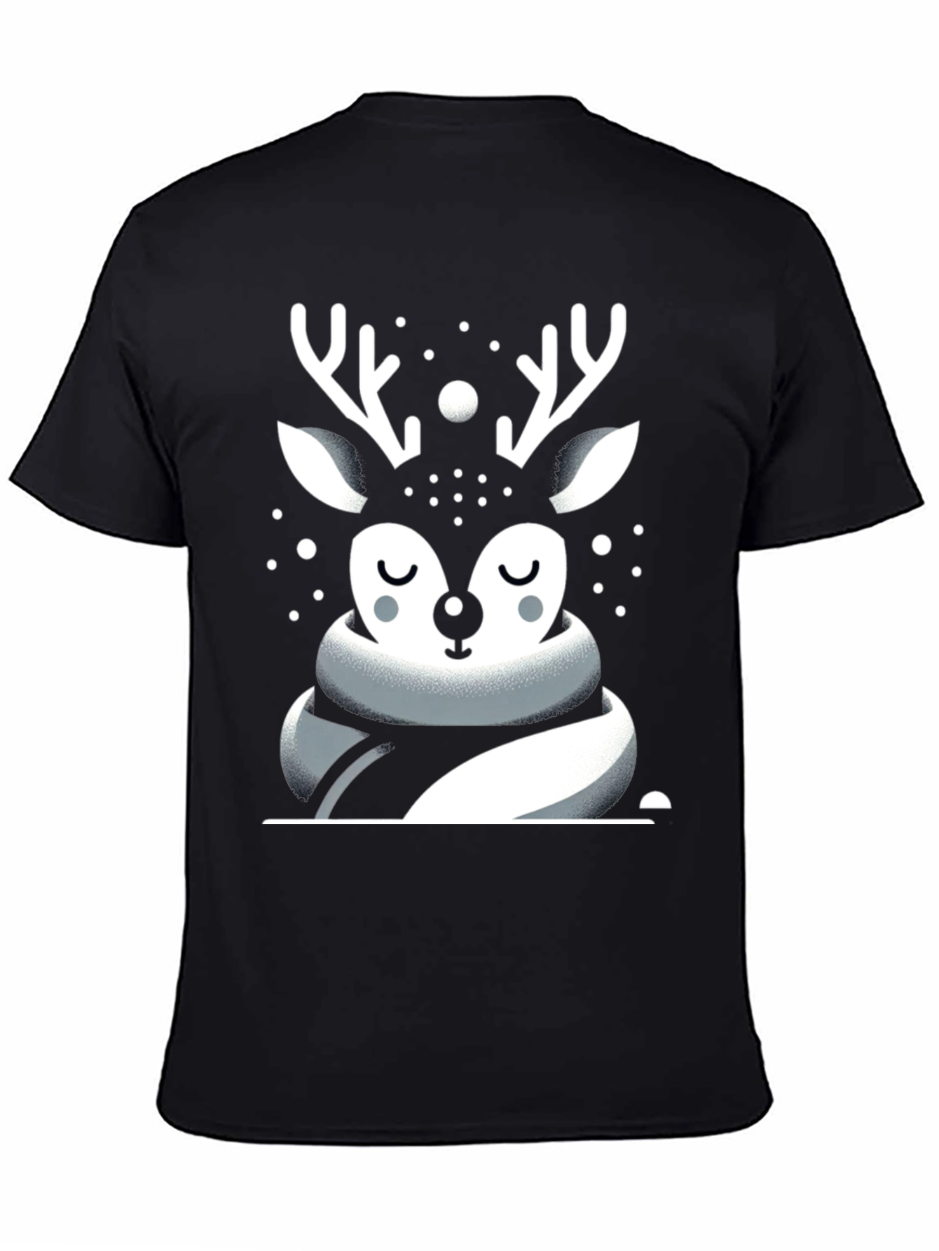 Festive Deer Graphic Tee - Holiday Season