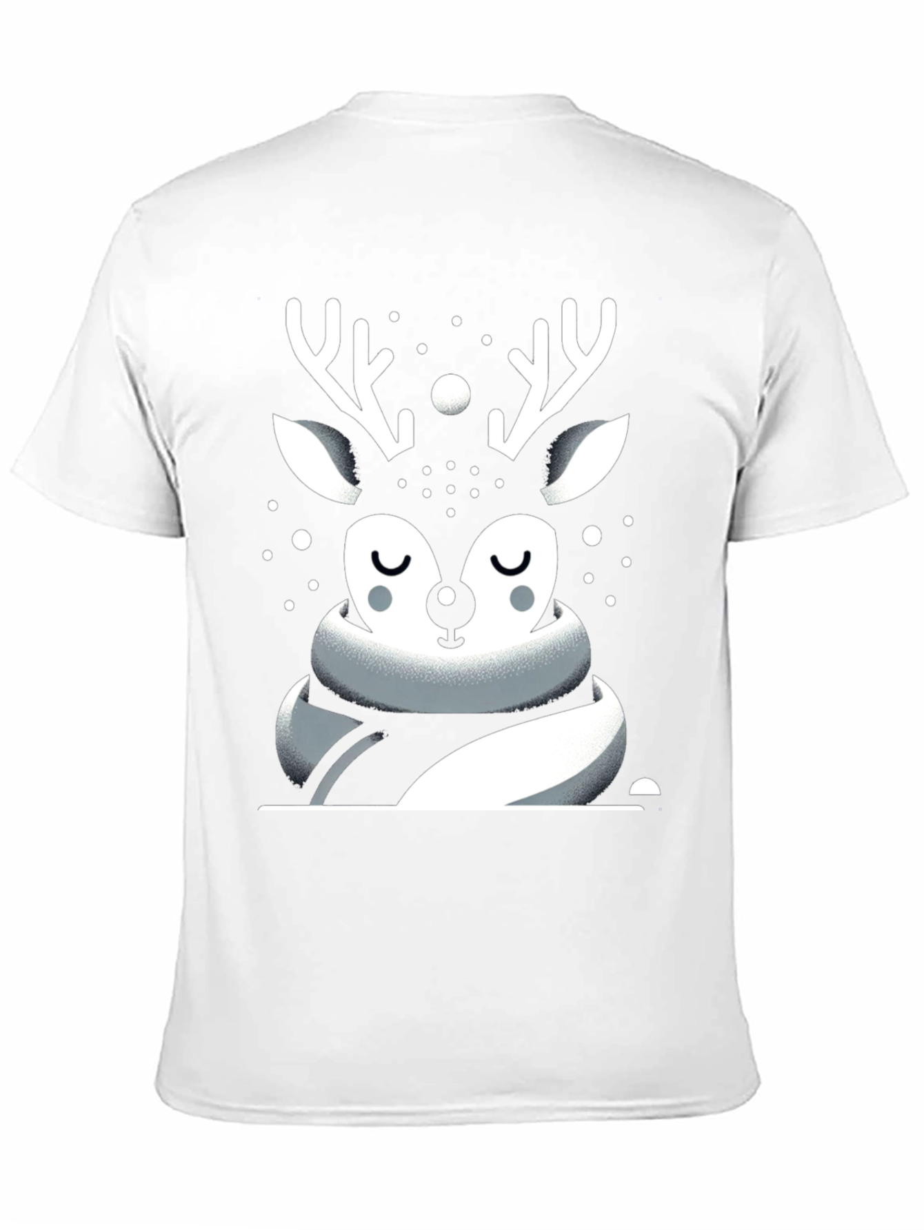 Festive Deer Graphic Tee - Holiday Season