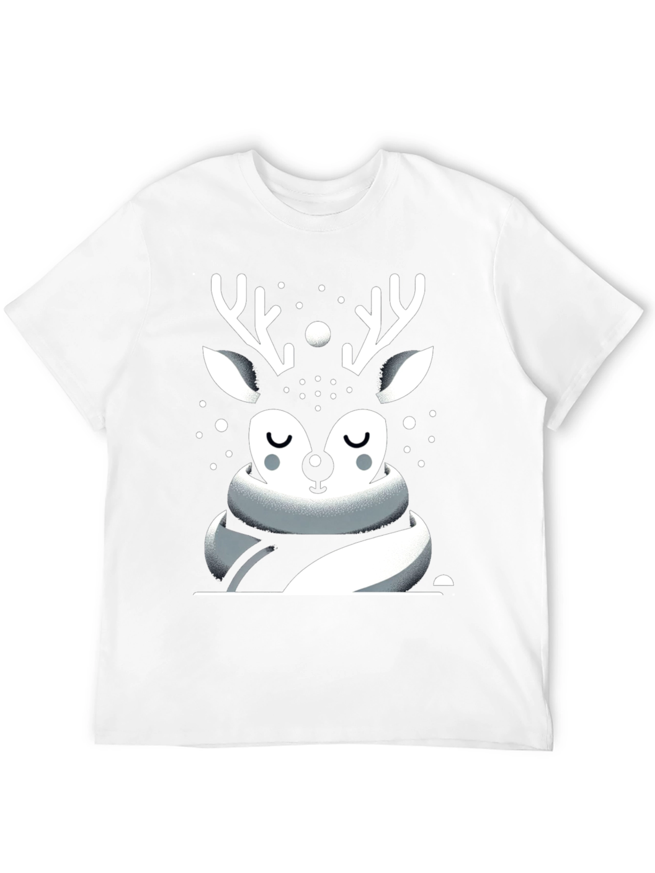 Festive Deer Graphic Tee - Holiday Season
