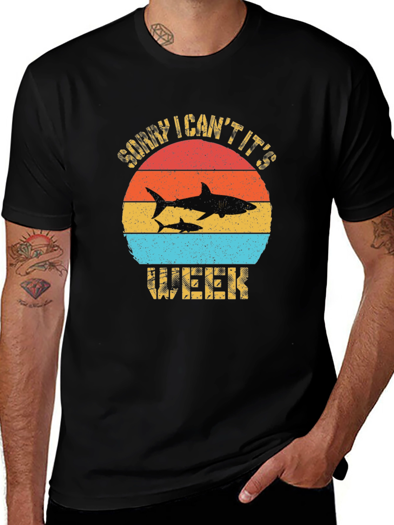 Shark Week T-Shirt Retro Graphic Tee