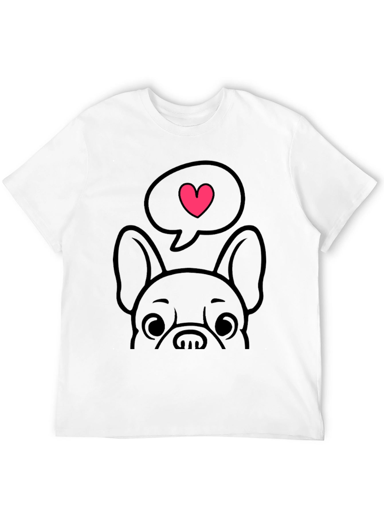 Cute Dog Love Heart T-Shirt