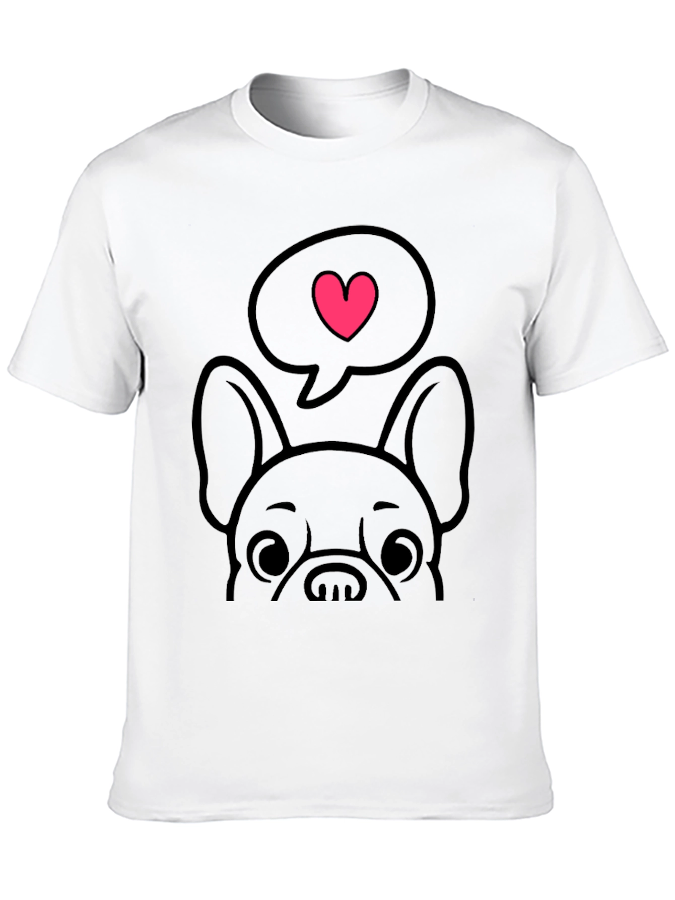Cute Dog Love Heart T-Shirt