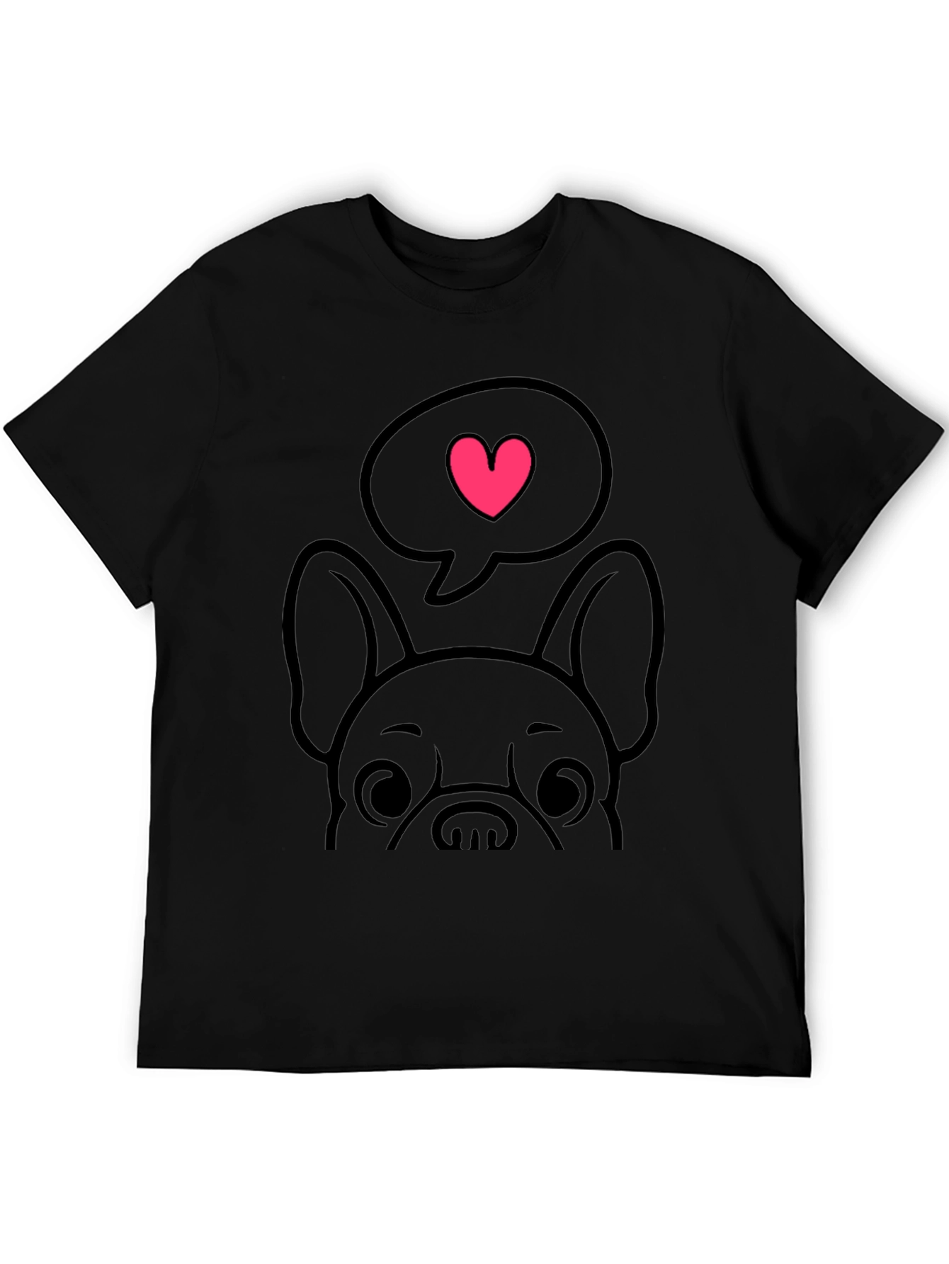 Cute Dog Love Heart T-Shirt
