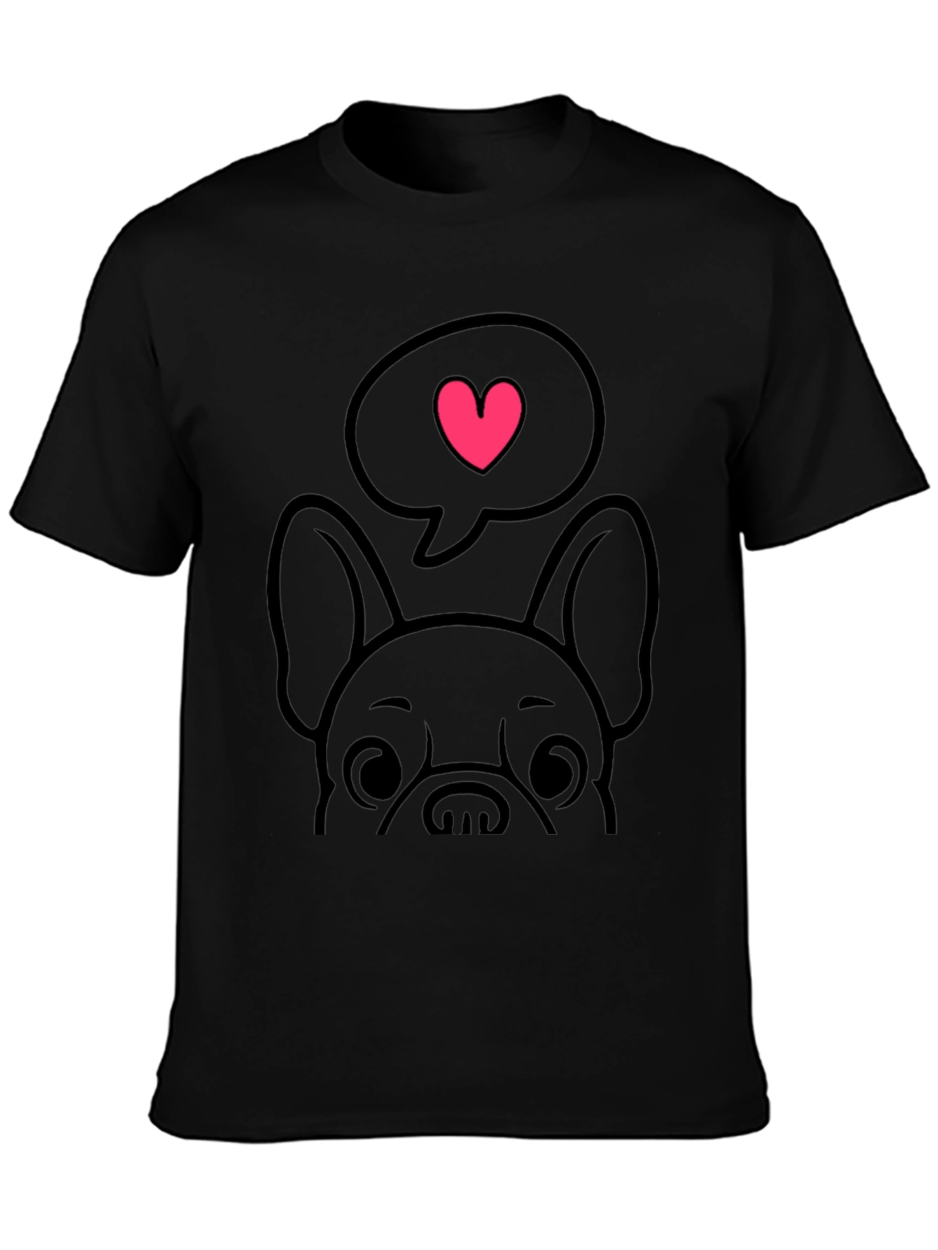 Cute Dog Love Heart T-Shirt
