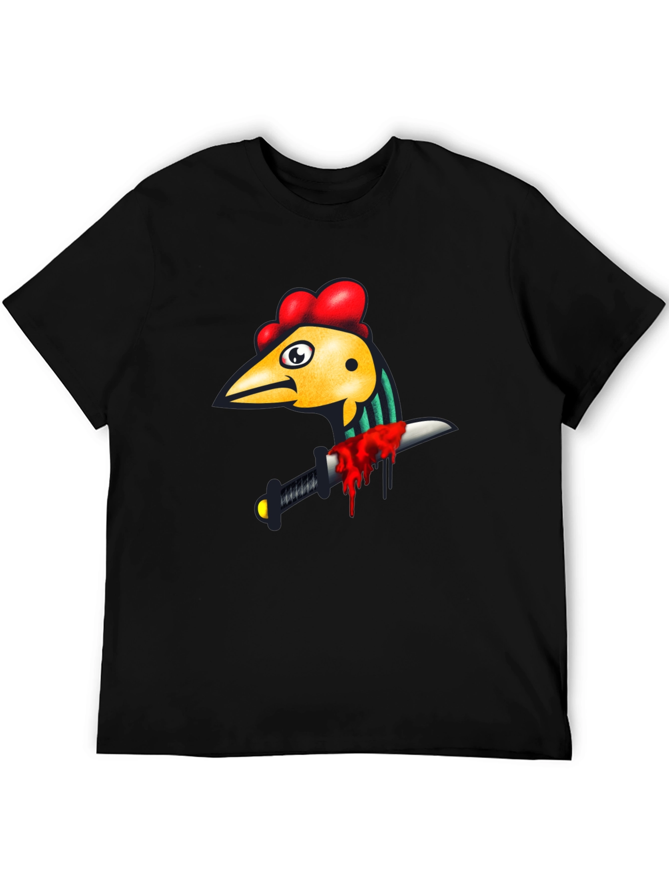 Chicken & Dagger Black T-Shirt