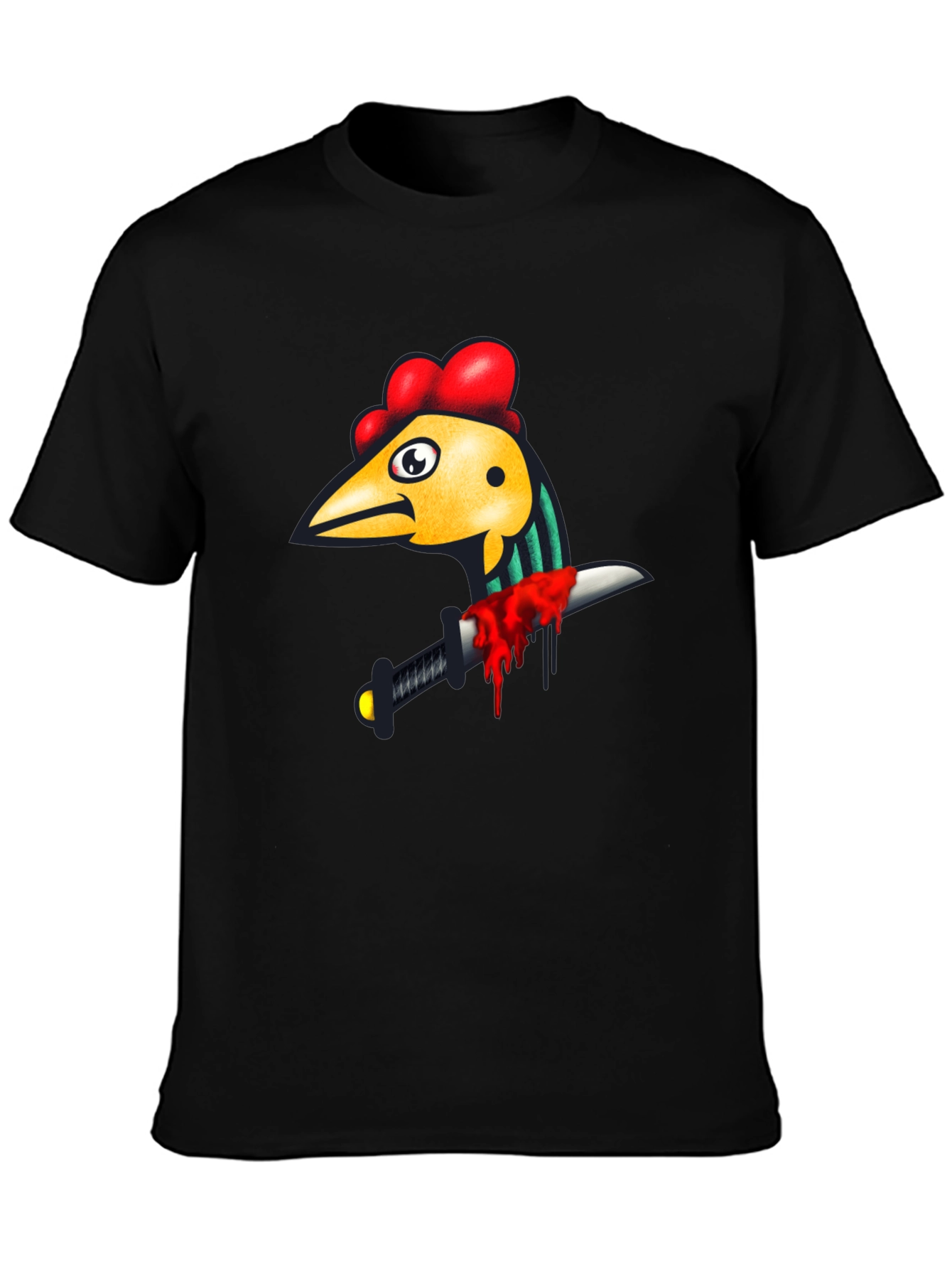Chicken & Dagger Black T-Shirt