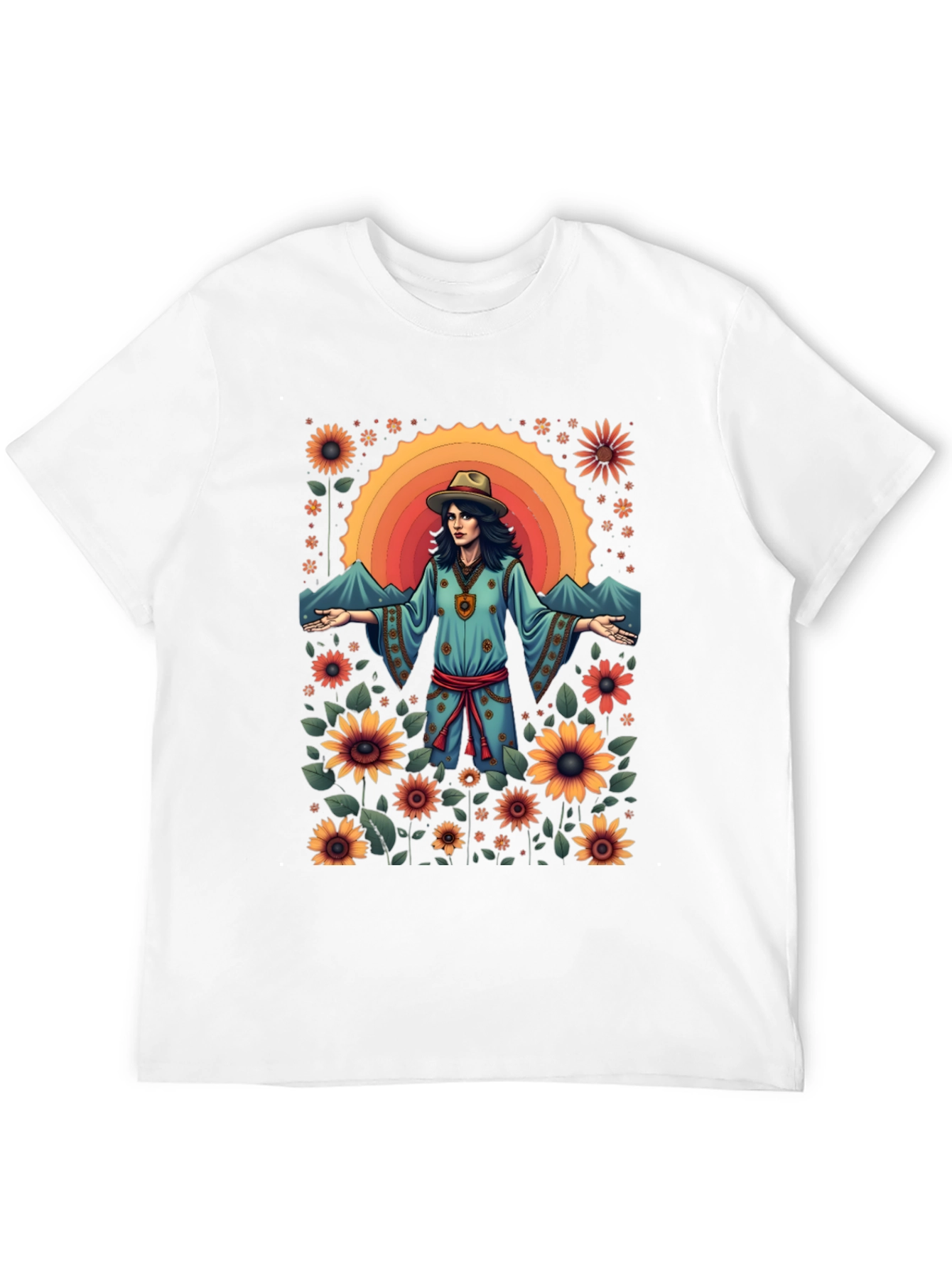 Retro Sunflower Graphic Tee