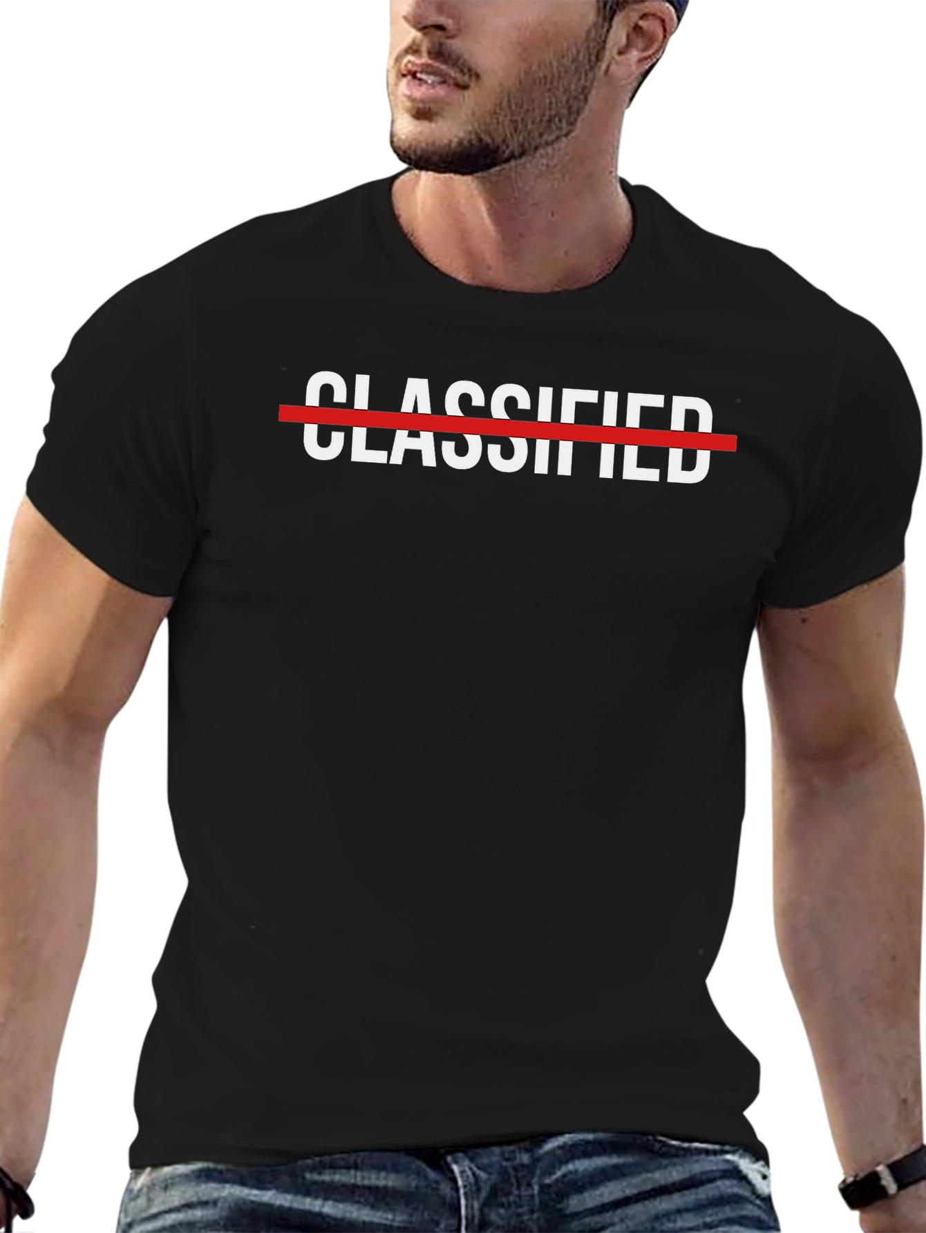 Classified Graphic T-Shirt - Bold Statement Tee