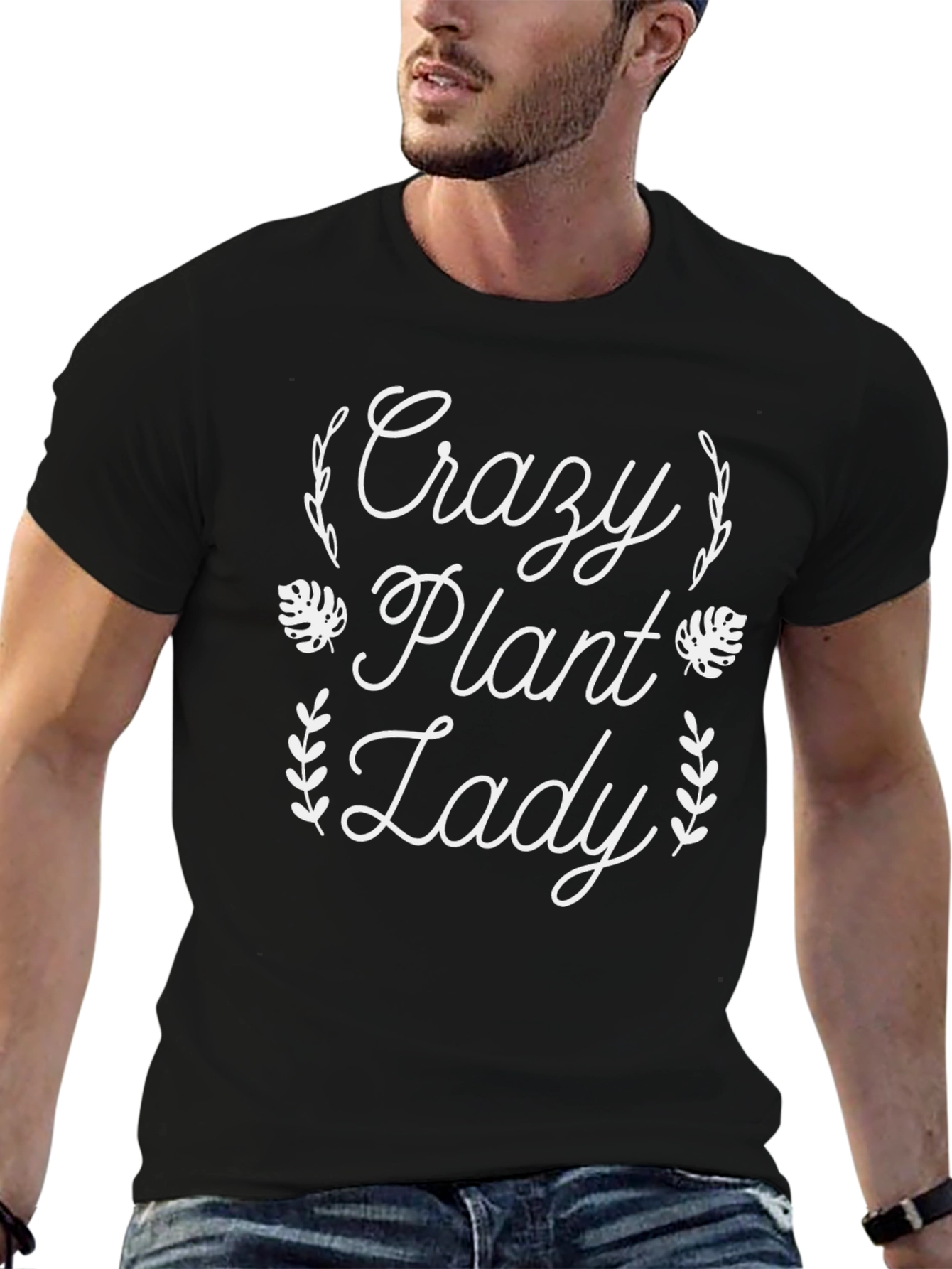 Crazy Plant Lady T-Shirt - Black
