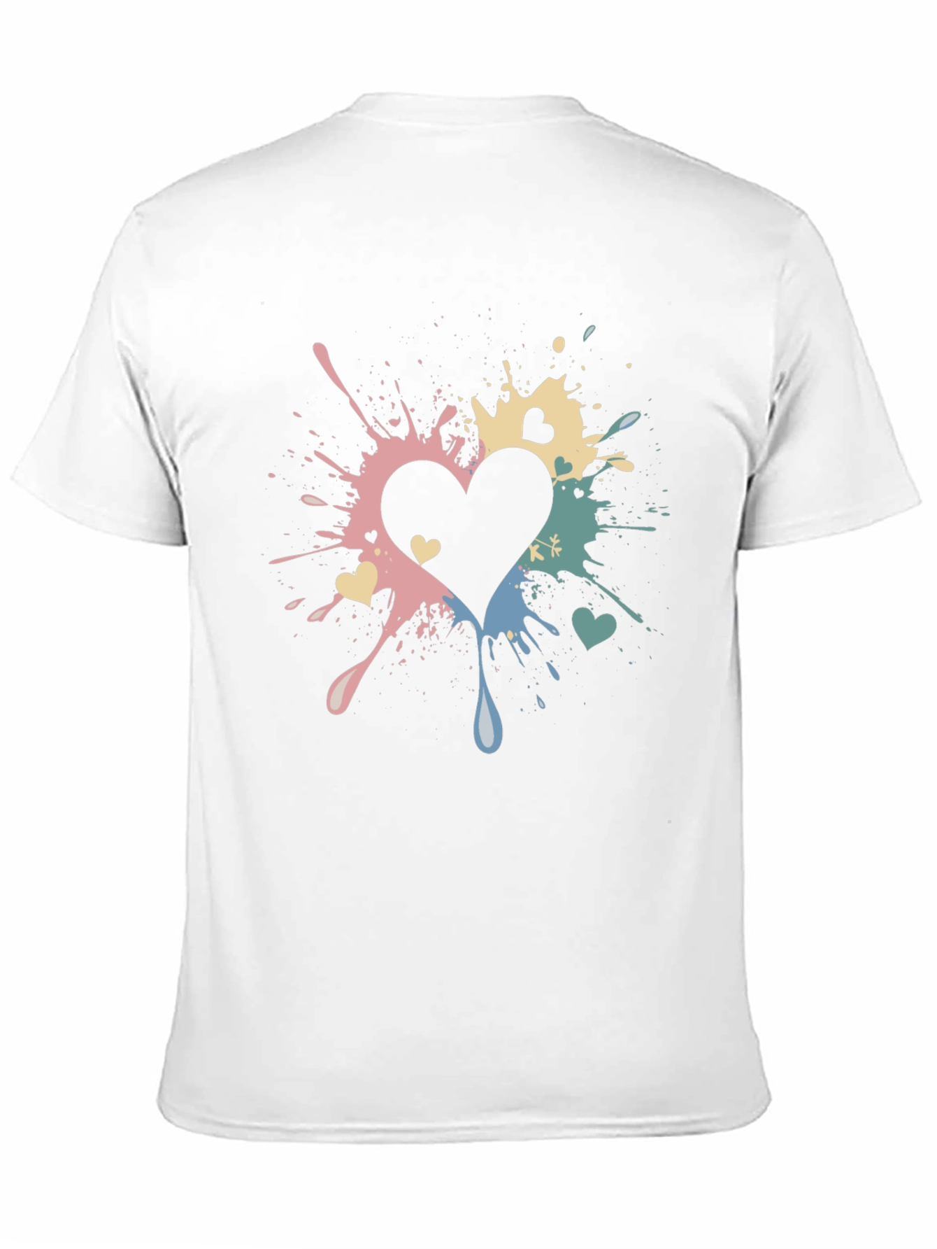 Heart Splatter Graphic T-Shirt