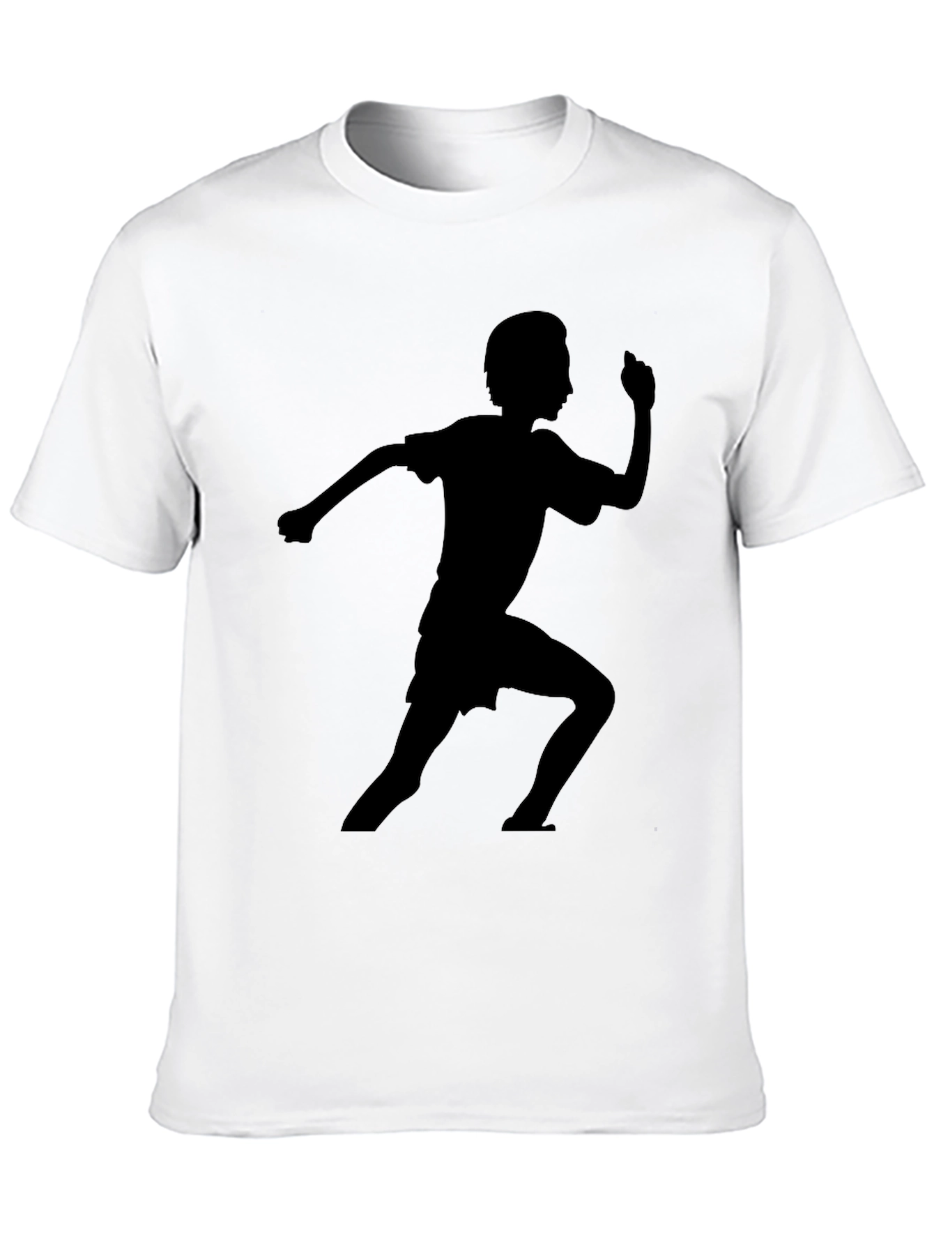 Black Running Man Graphic Tee