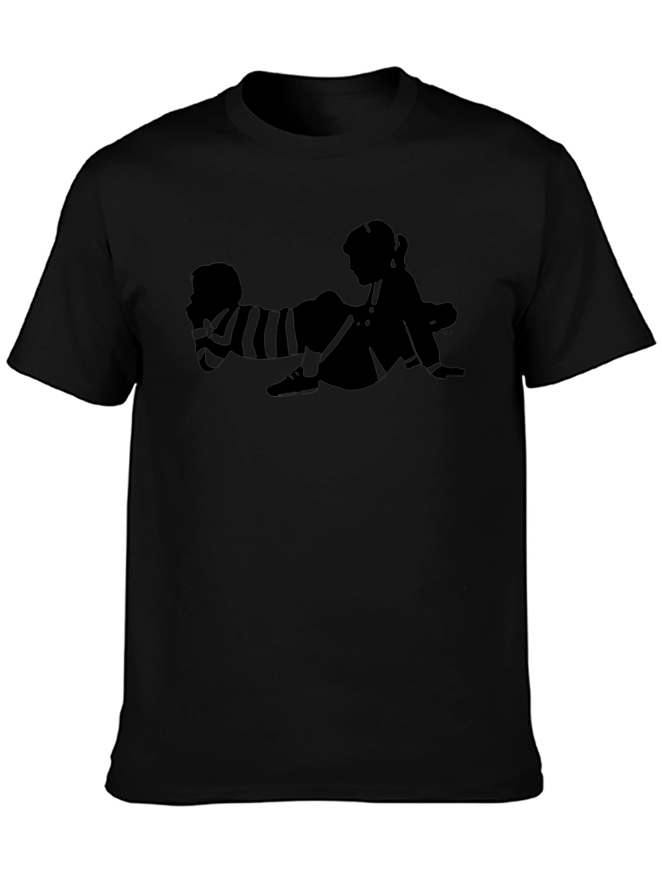Retro Kids Graphic T-Shirt - Black Cotton Tee