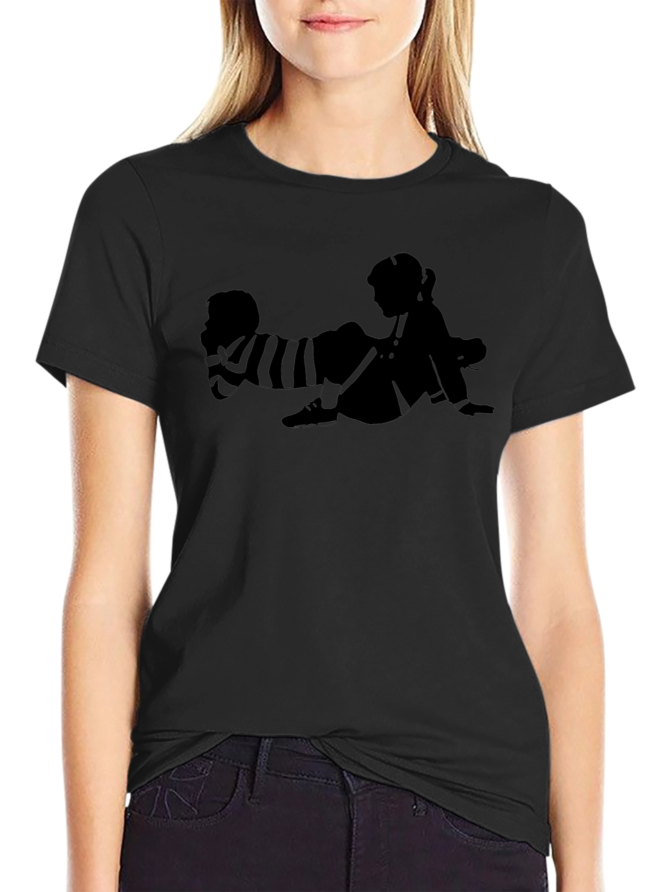 Retro Kids Graphic T-Shirt - Black Cotton Tee
