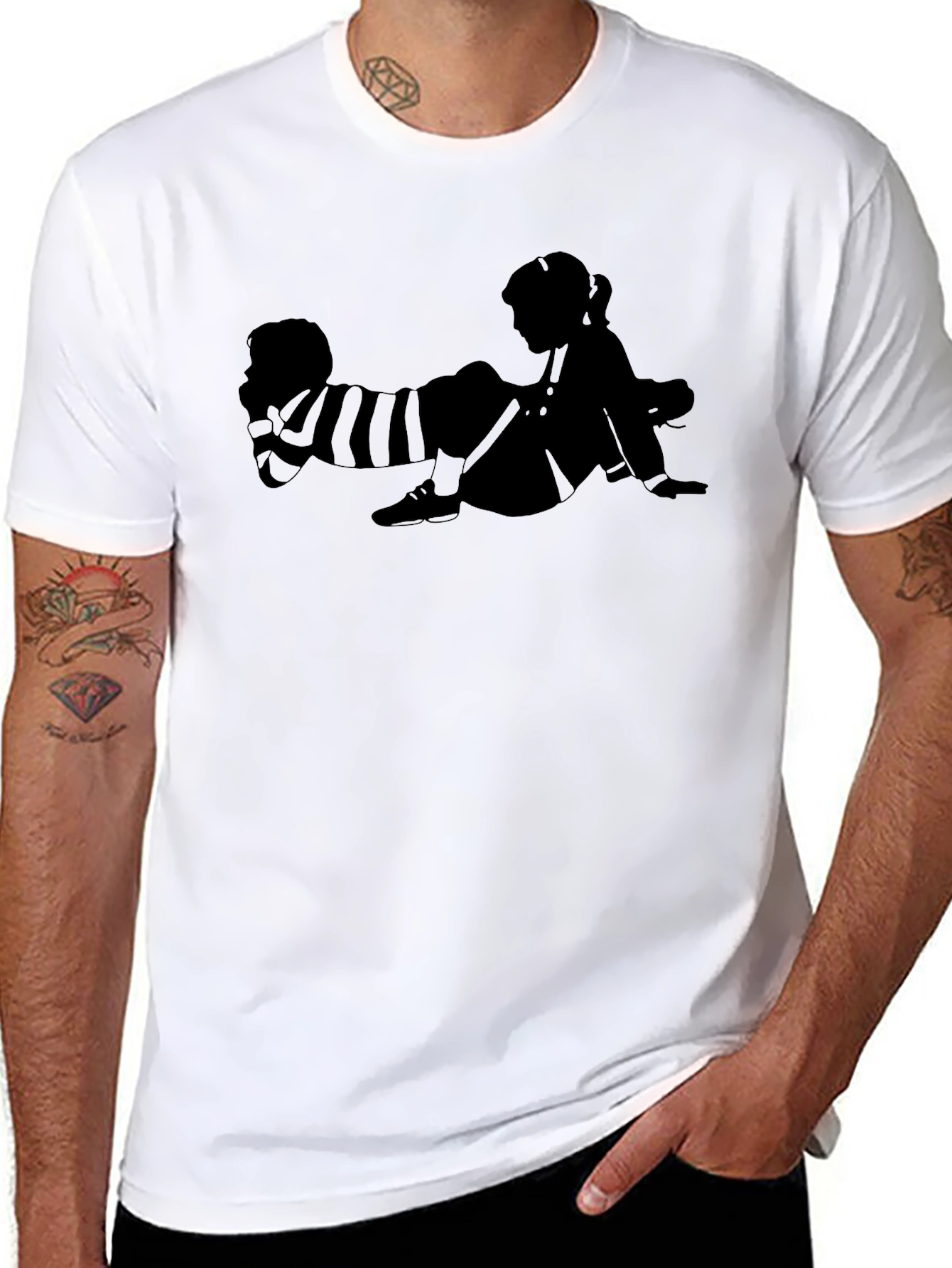 Retro Kids Graphic T-Shirt - Black Cotton Tee